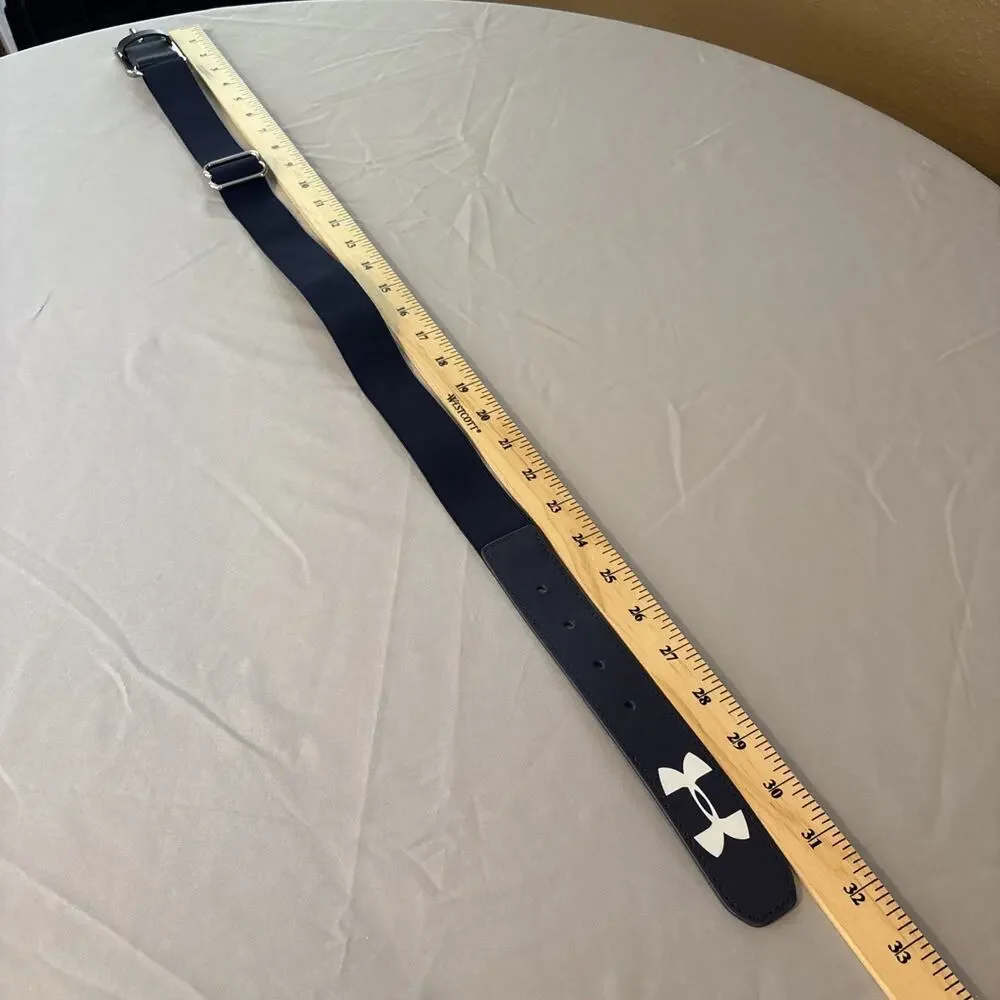 Under Armour Belt One Size Blu Adjustable Elastic Stretch Uniform Baseball Sport
